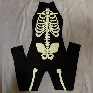 Dolls Kill Black Skeleton Jumpsuit